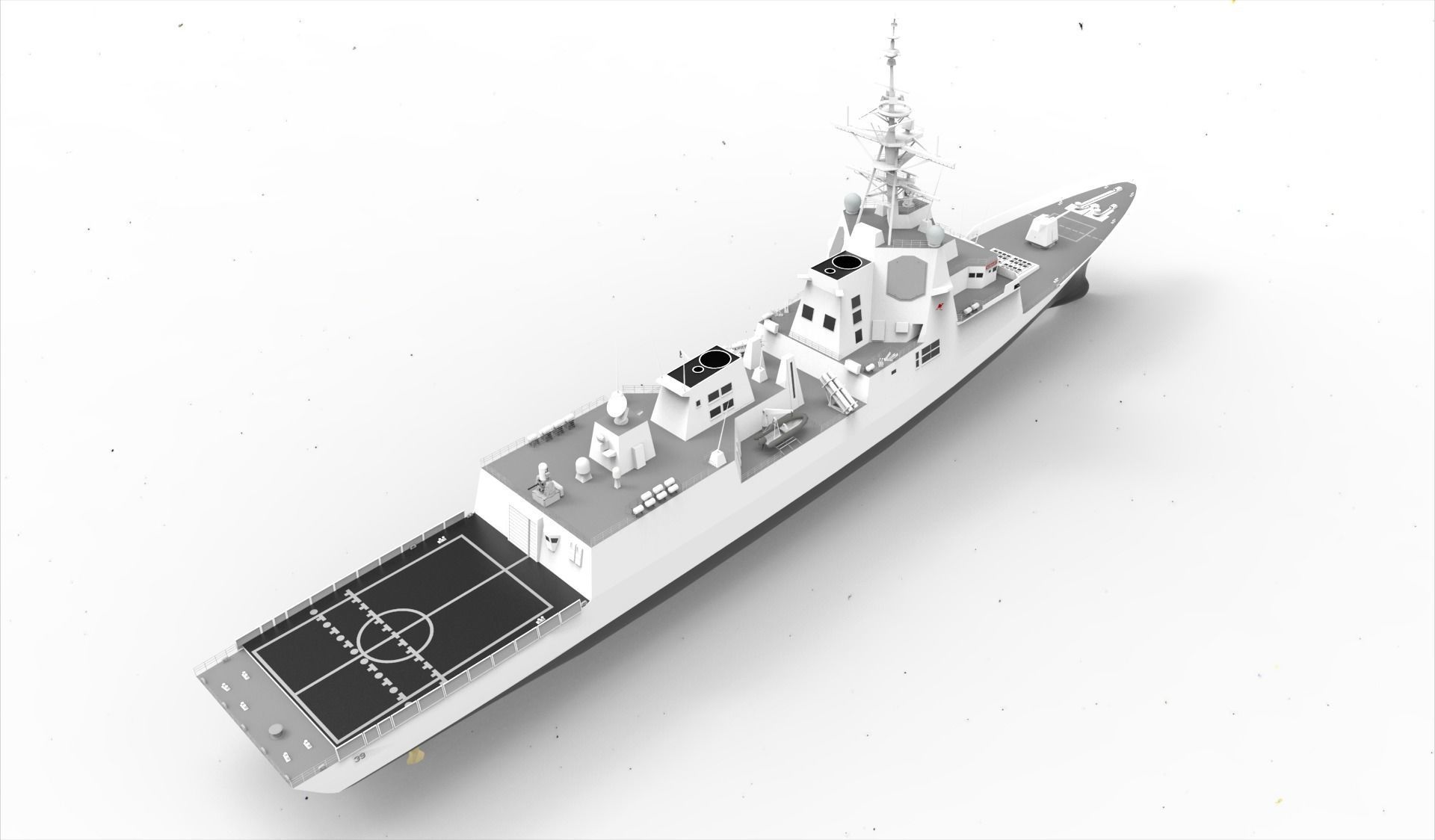 Hobart Class destroyer 3D model_6