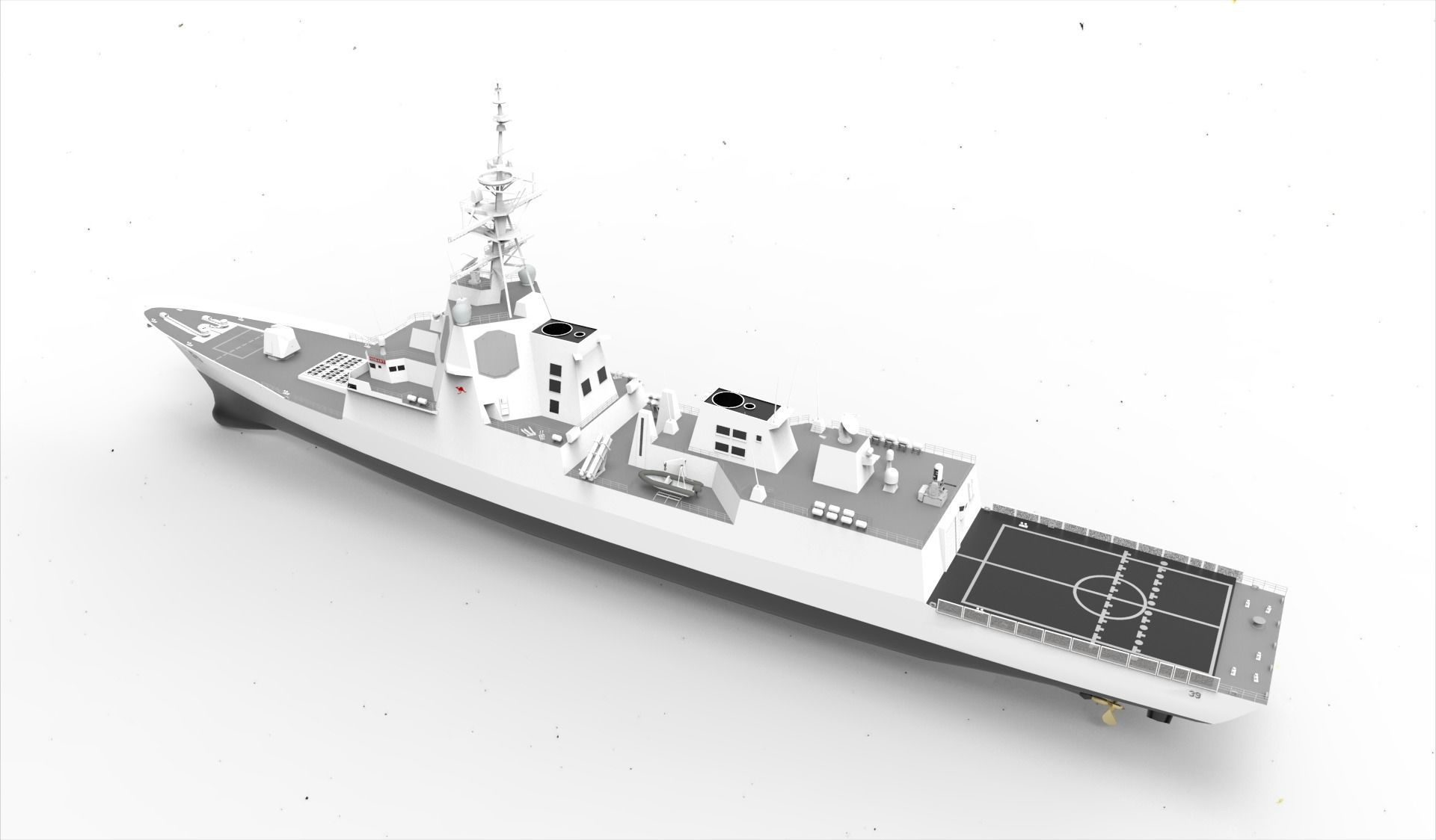 Hobart Class destroyer 3D model_9
