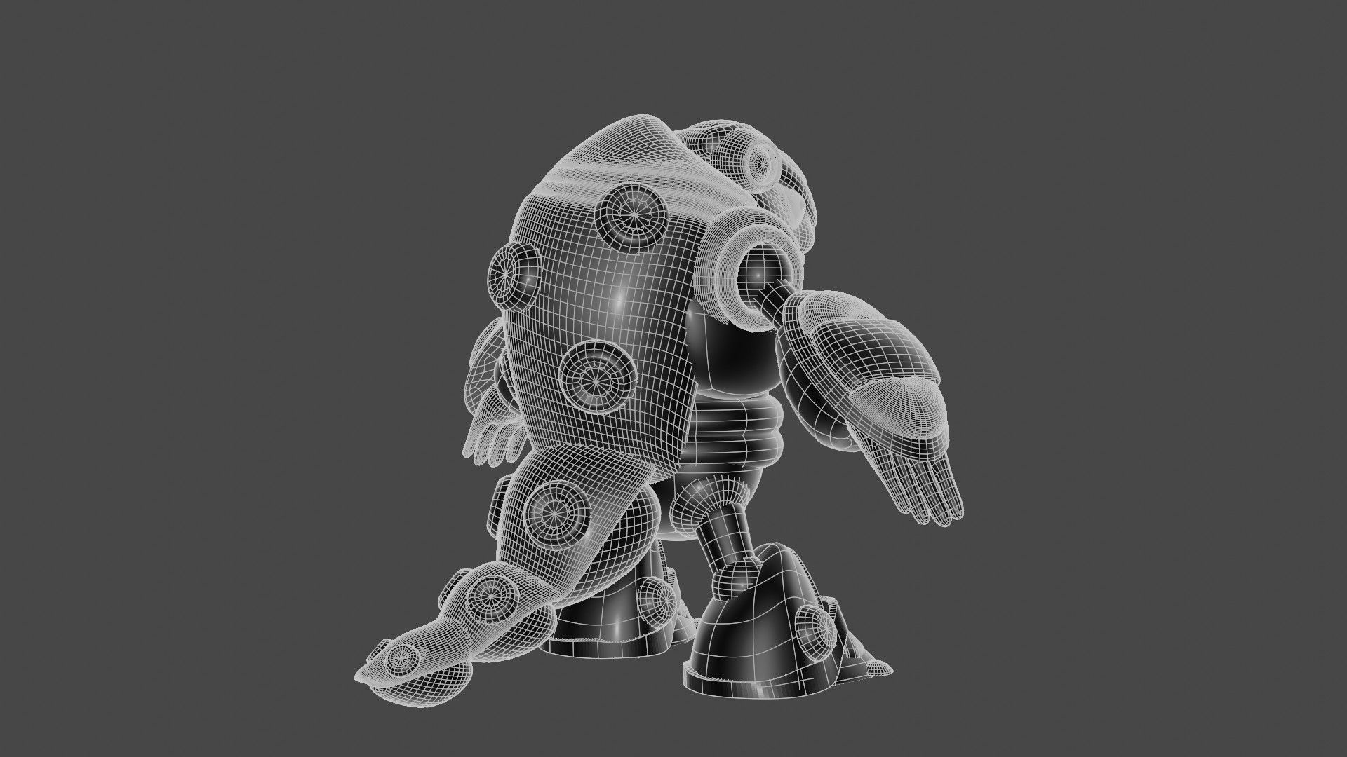 Armored Armadillo 3D model_11