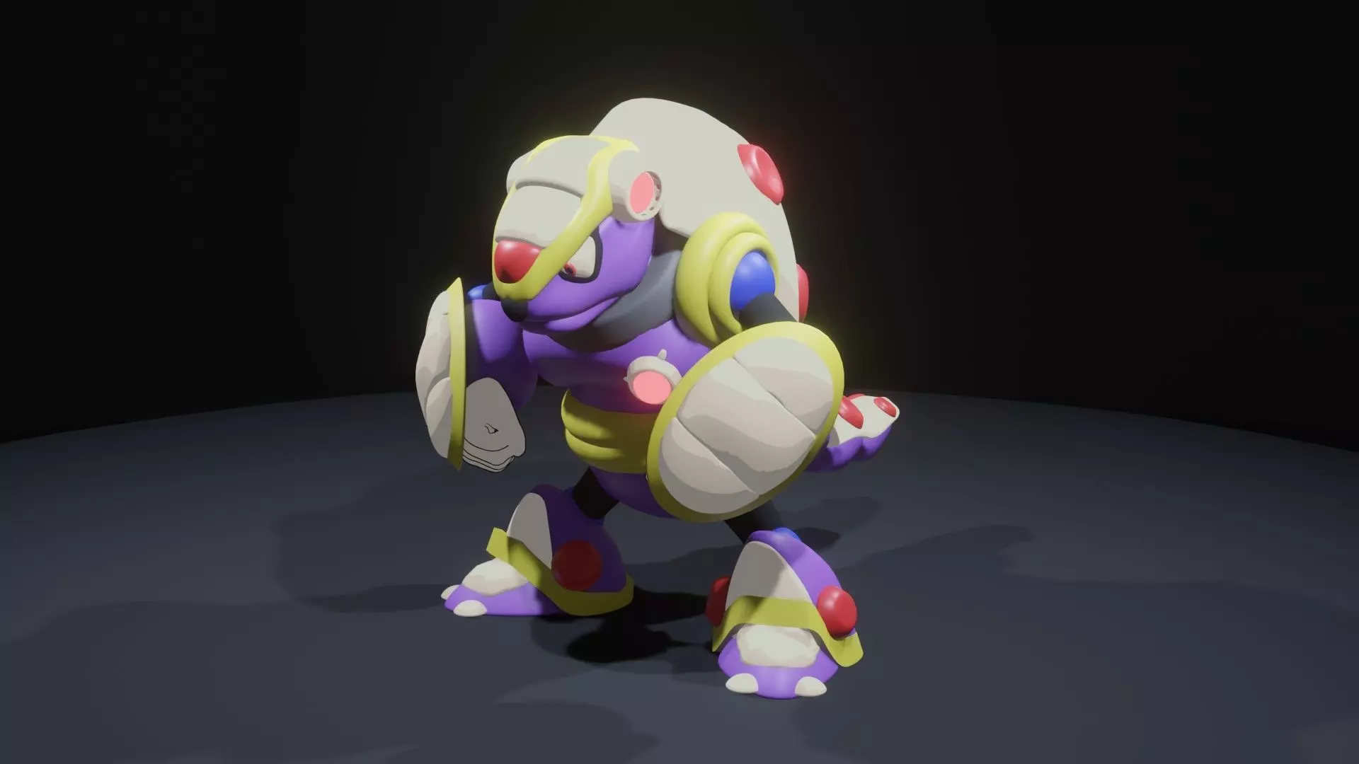 Armored Armadillo 3D model_0