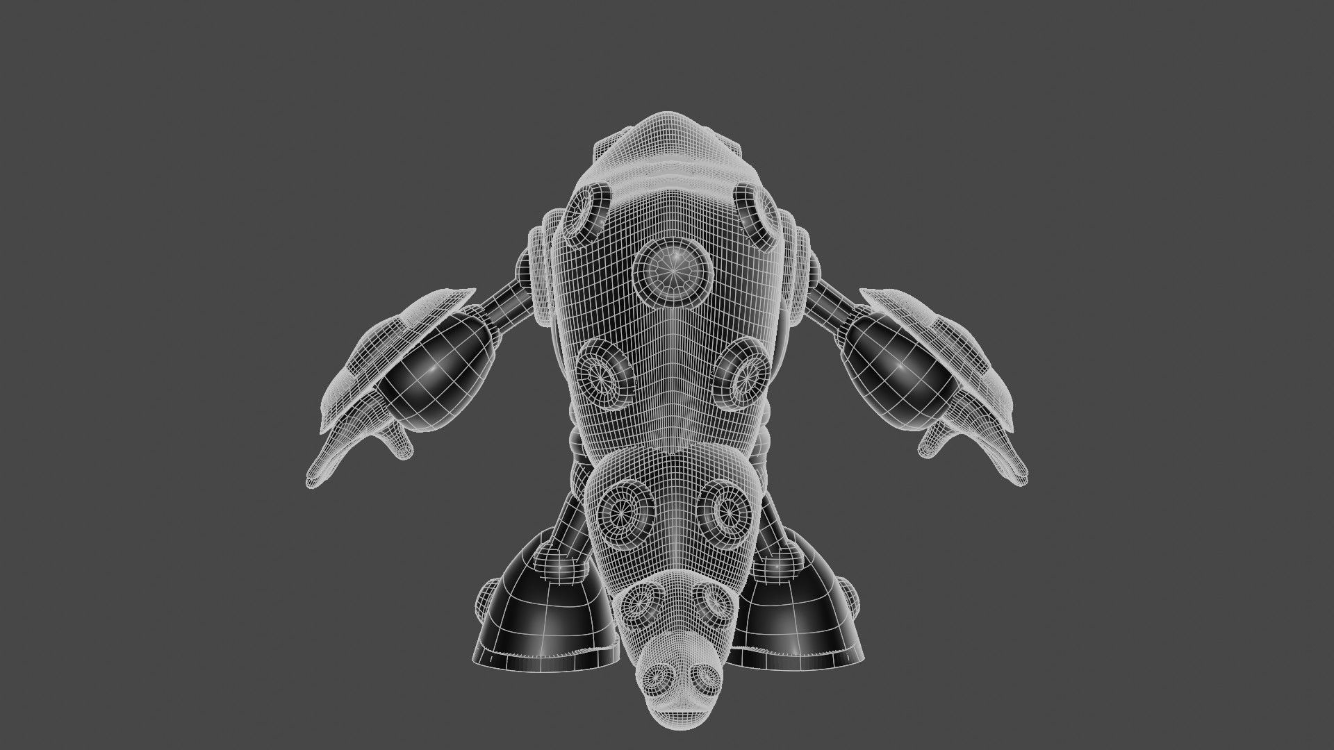 Armored Armadillo 3D model_10