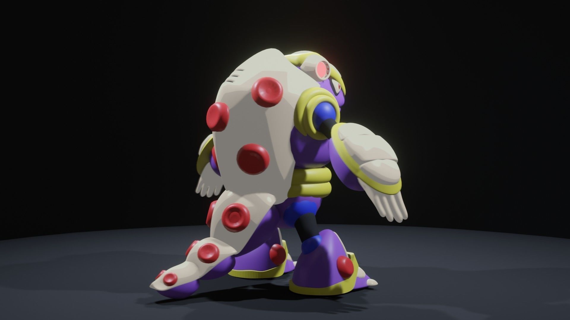 Armored Armadillo 3D model_7