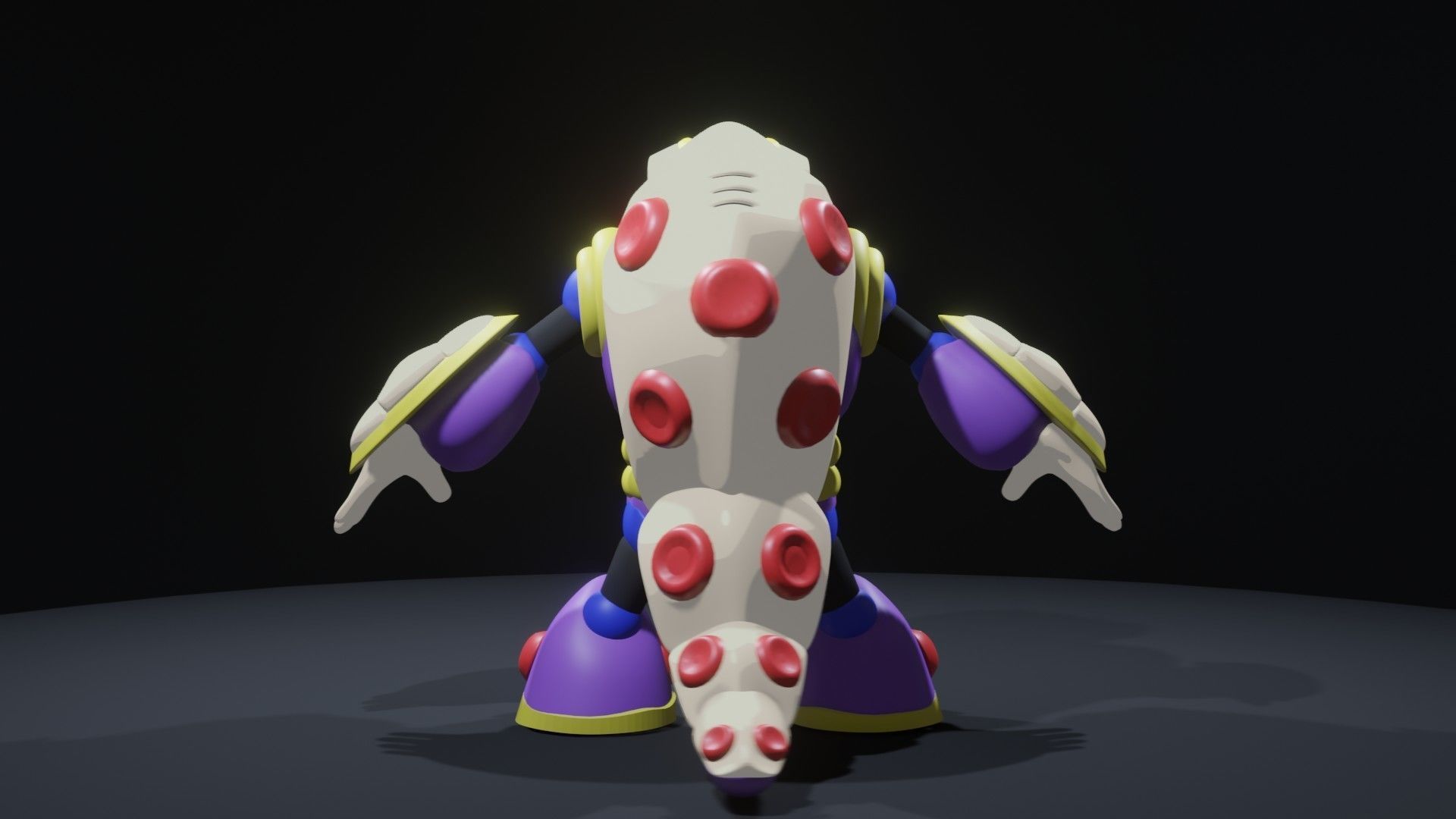 Armored Armadillo 3D model_5
