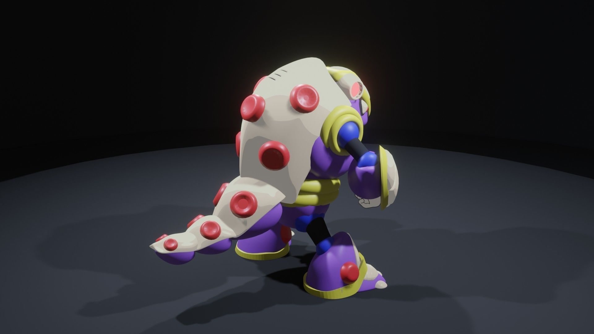 Armored Armadillo 3D model_2