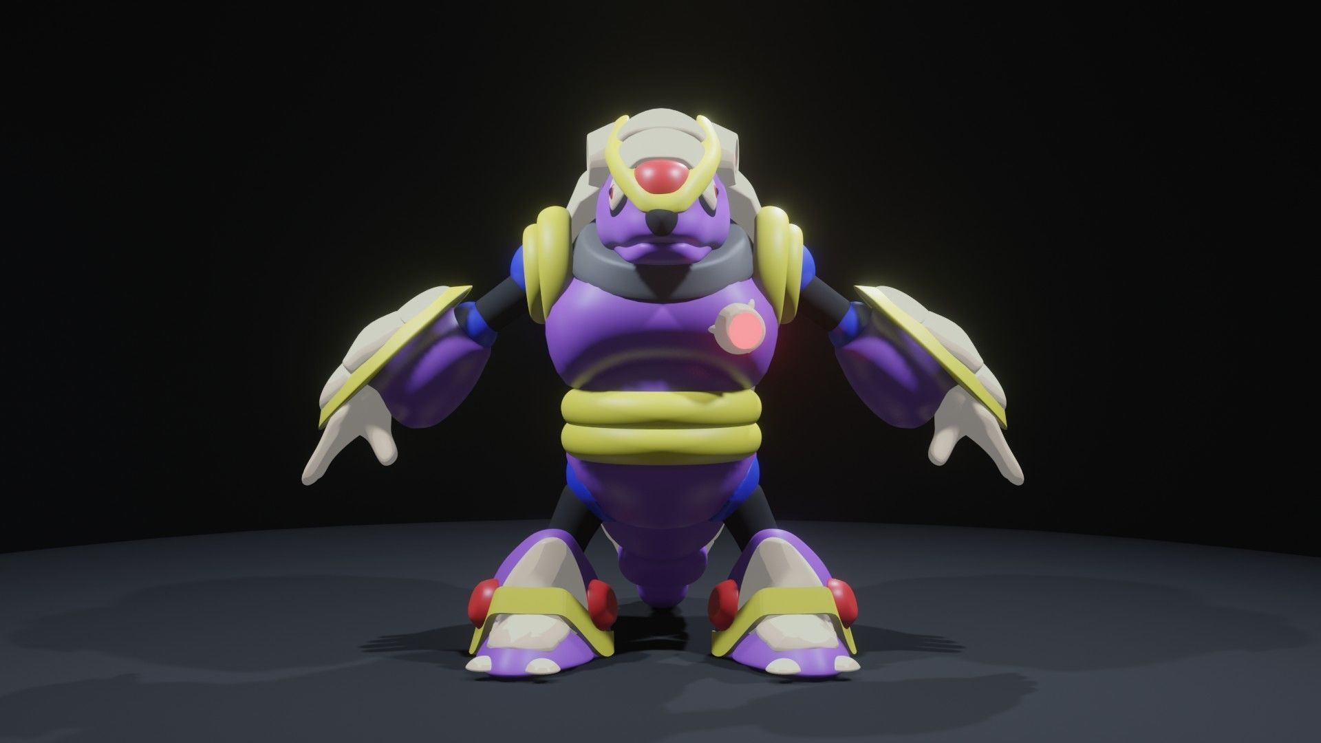 Armored Armadillo 3D model_3