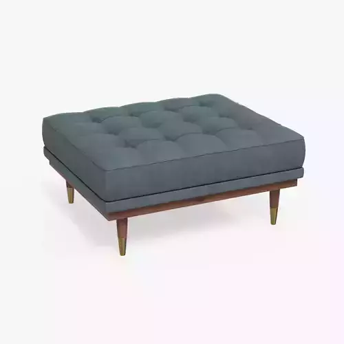 Jens tufted cocktail Ottoman velvet finish