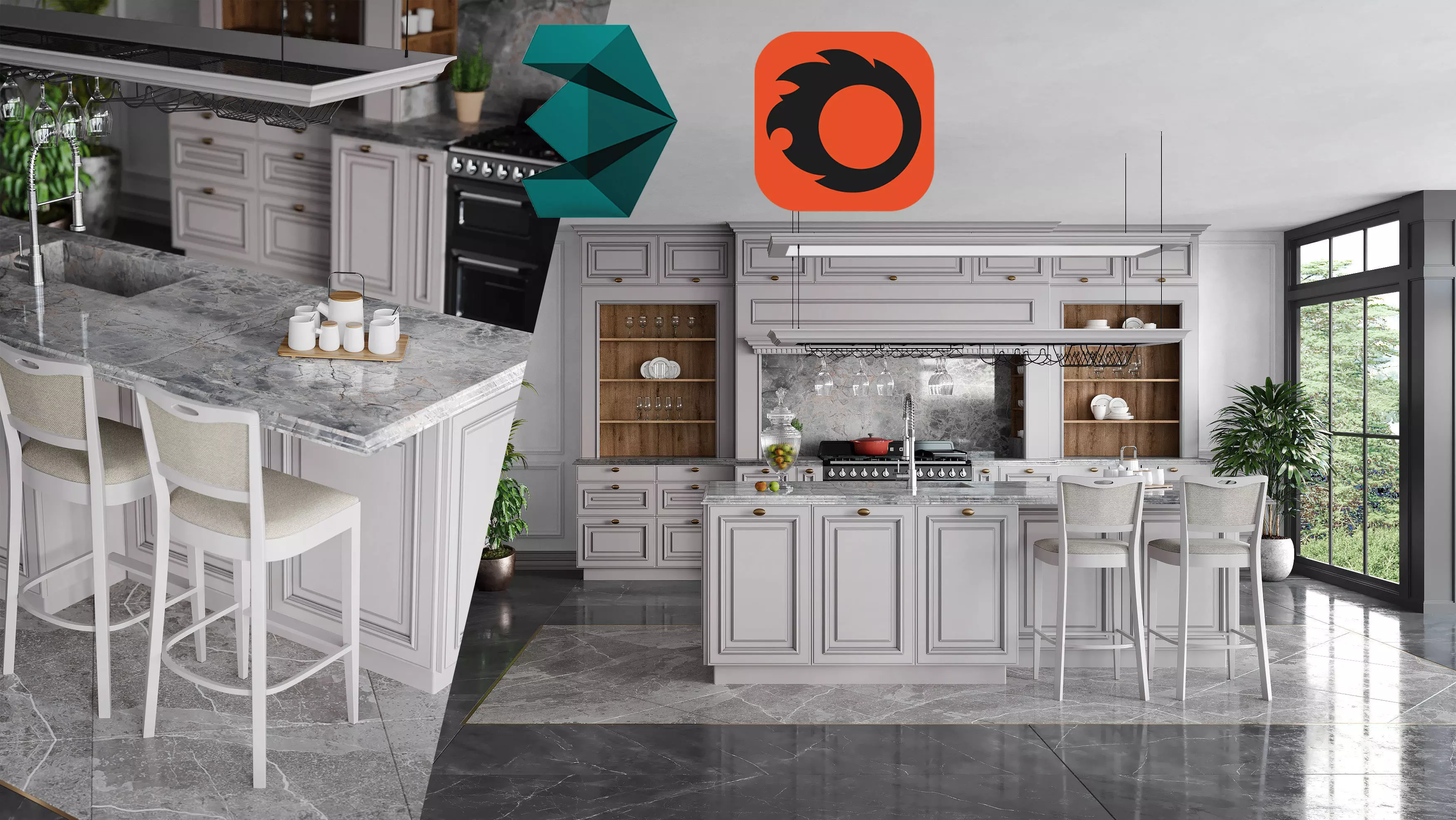 Catalog Sample Kitchen Furniture - Download Scene 3D model_0
