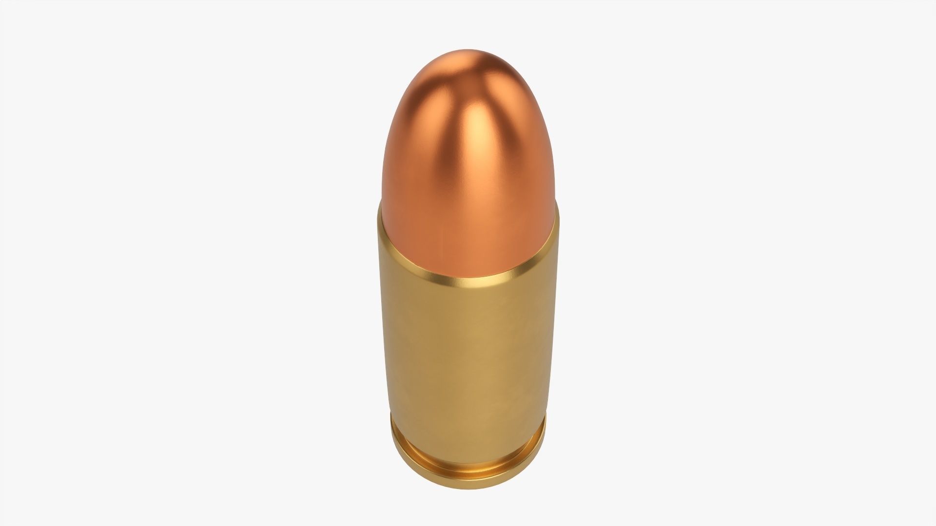 Bullet 9 mm 3D model_2