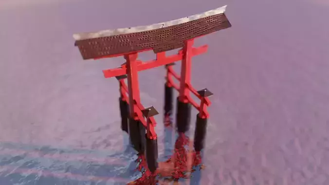 Torii Gate Free 3D model