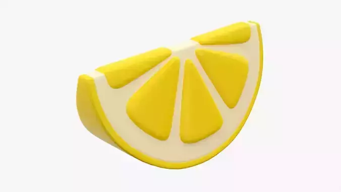 Lemon slice stylized