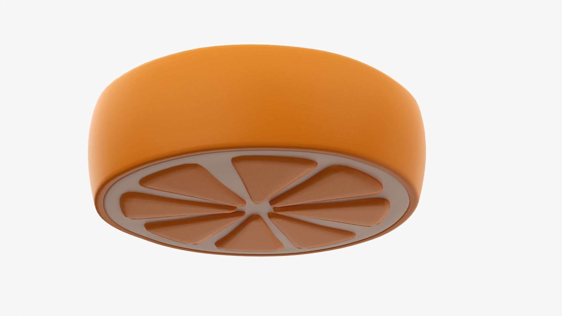 Orange slice stylized 3D model_2