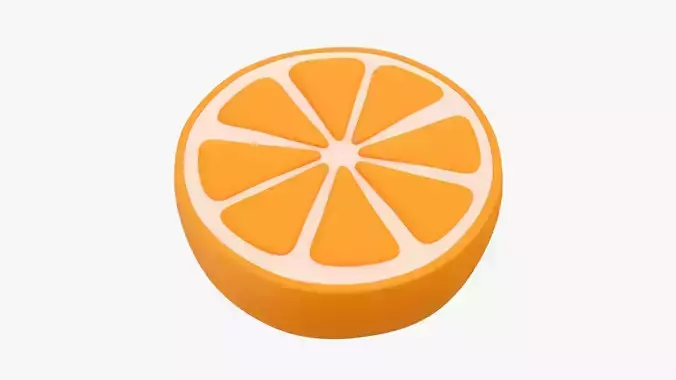 Orange slice stylized