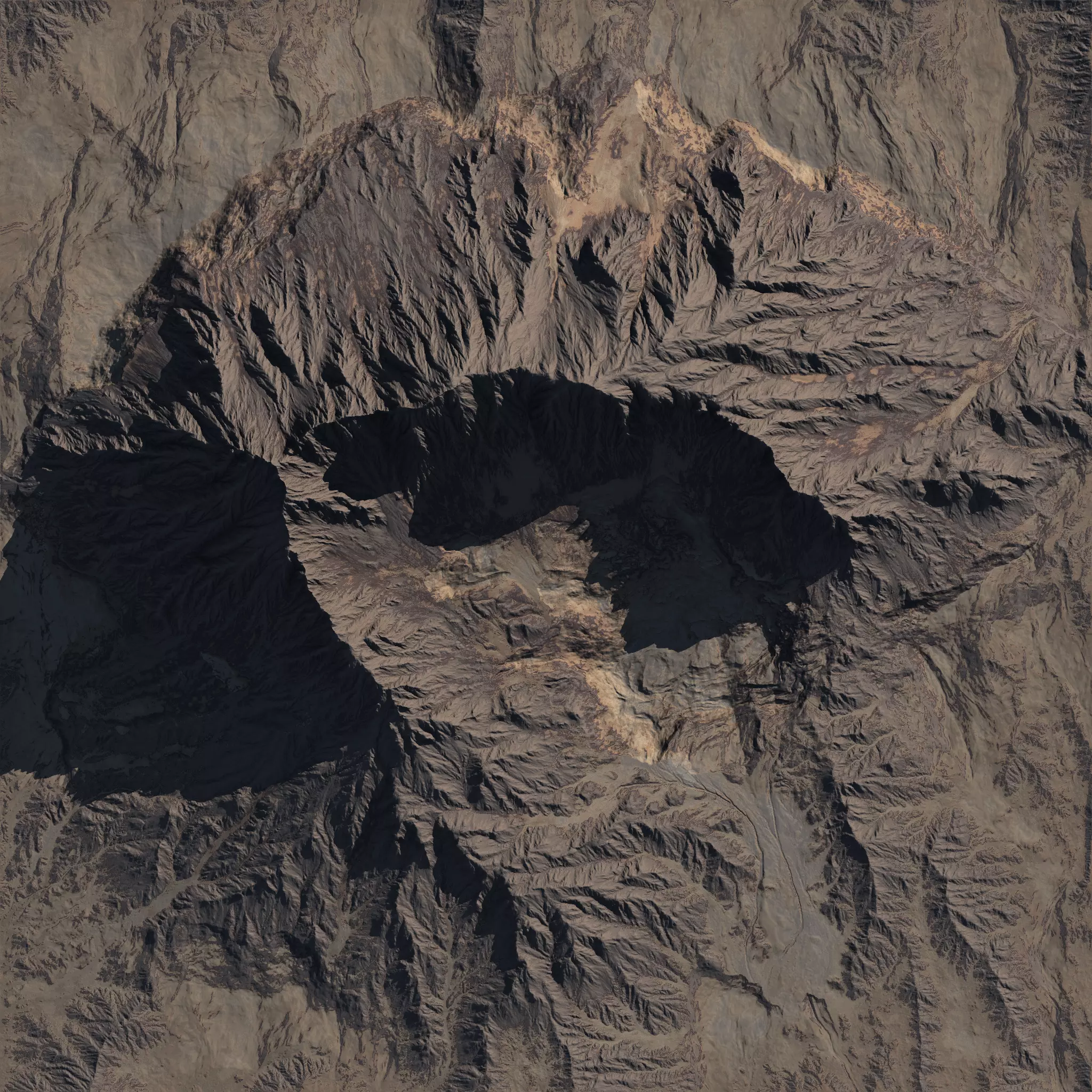 HD Terrain Mountain 3D print model
