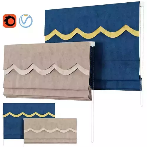 Roman Curtains 94 Dihin Home Wavy Valance