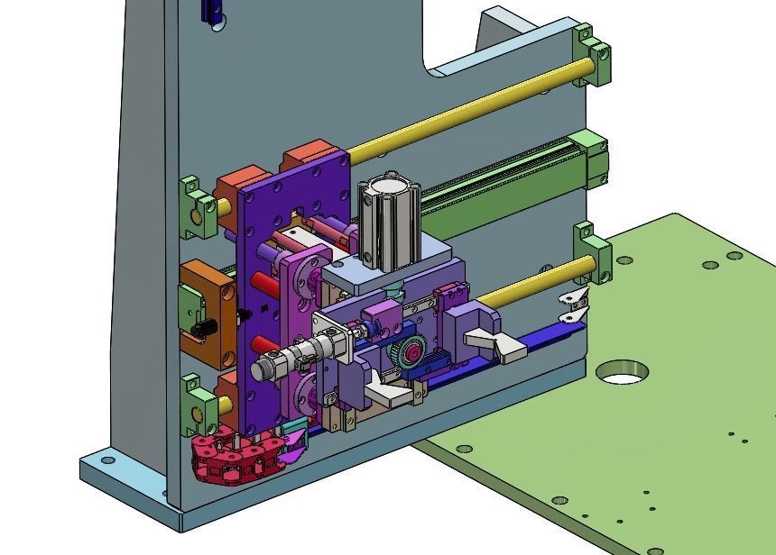 Ultrasonic welding leak detection automatic integrated cup  line 3D model_7