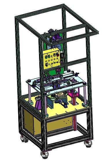 Ultrasonic welding leak detection automatic integrated cup  line 3D model_2
