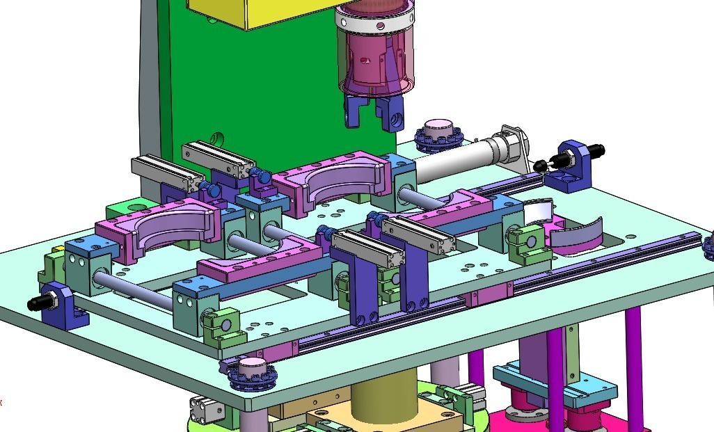 Ultrasonic welding leak detection automatic integrated cup  line 3D model_3