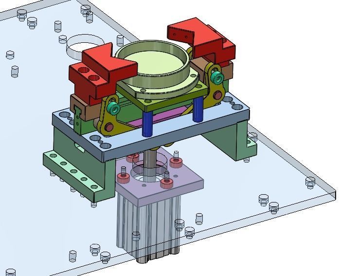 Ultrasonic welding leak detection automatic integrated cup  line 3D model_10