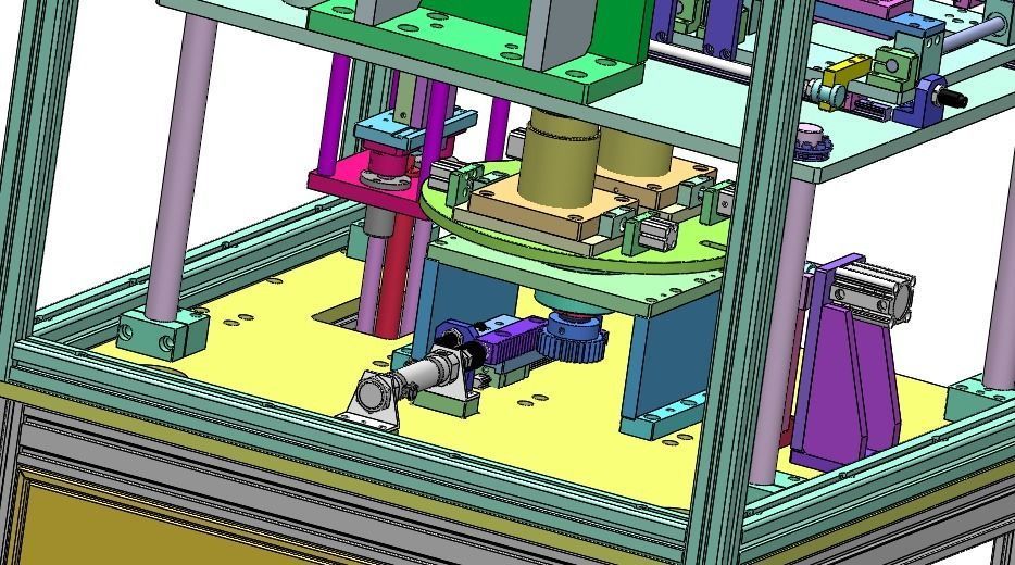 Ultrasonic welding leak detection automatic integrated cup  line 3D model_4