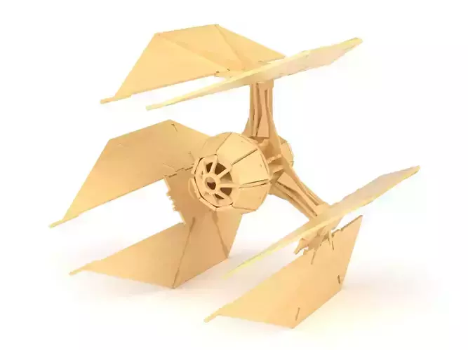 Spaceship wooden toy 06