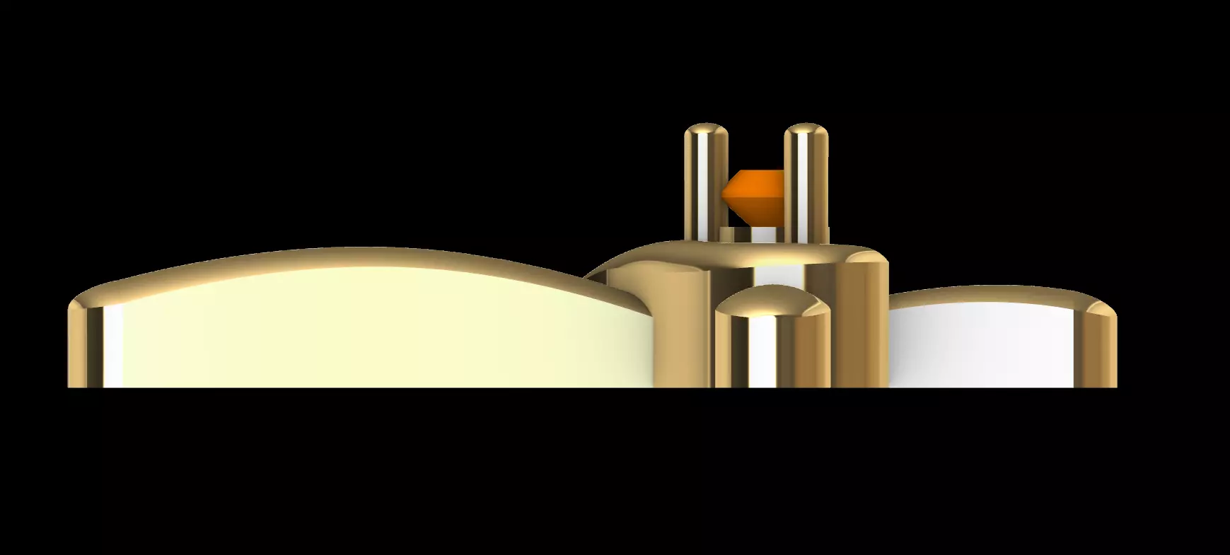 Cross Heart Pendent  3D print model_0