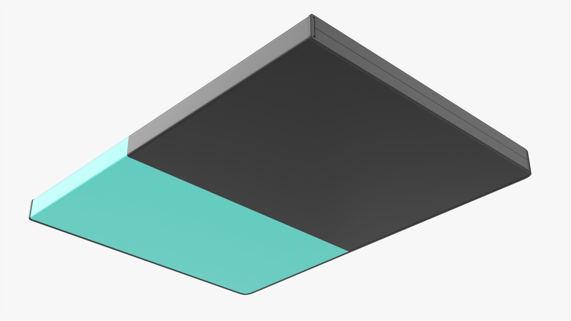 Closed DVD case mockup 3D model_2