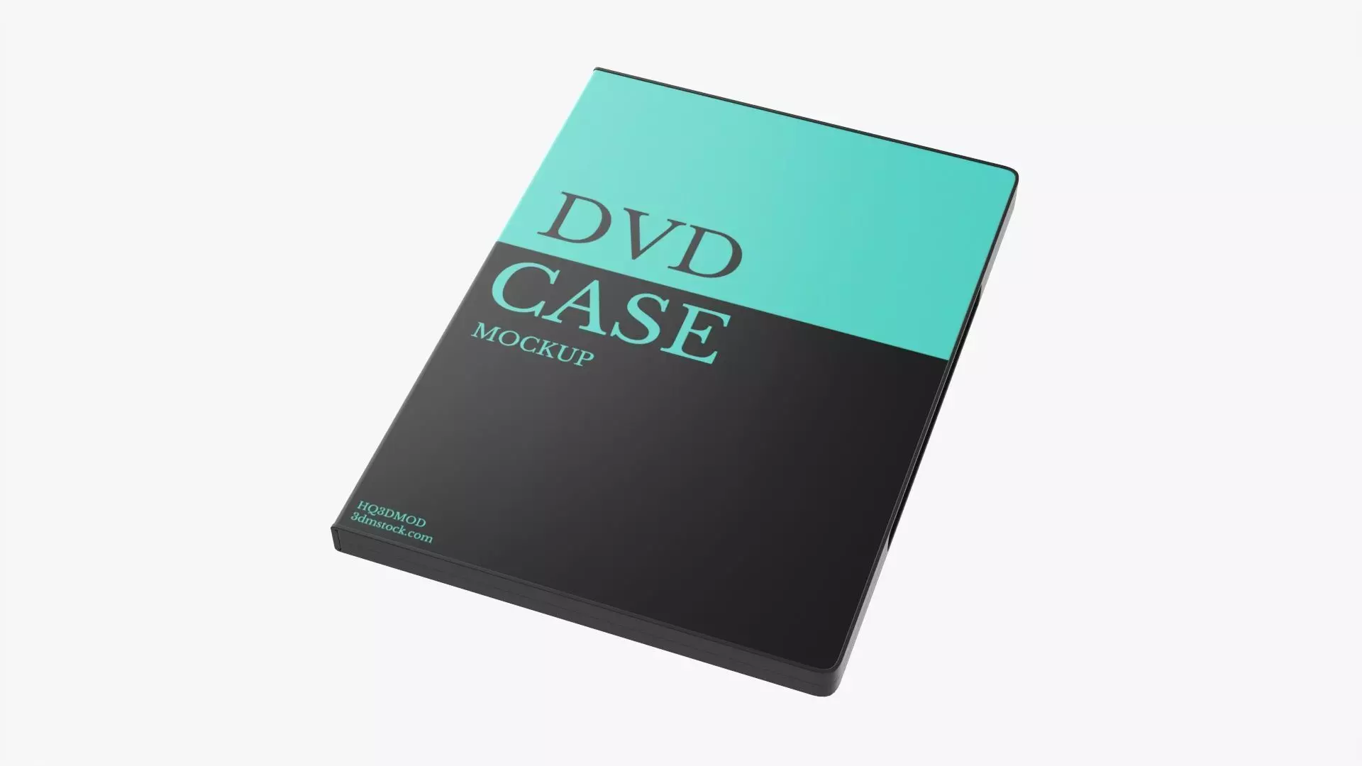 Closed DVD case mockup 3D model_0
