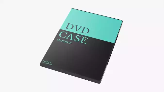 Closed DVD case mockup