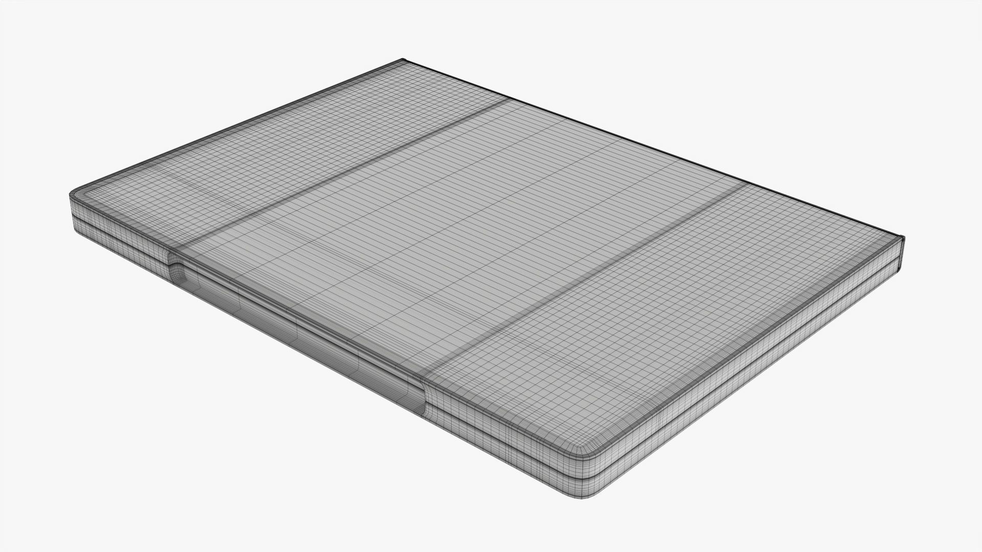 Closed DVD case mockup 3D model_7