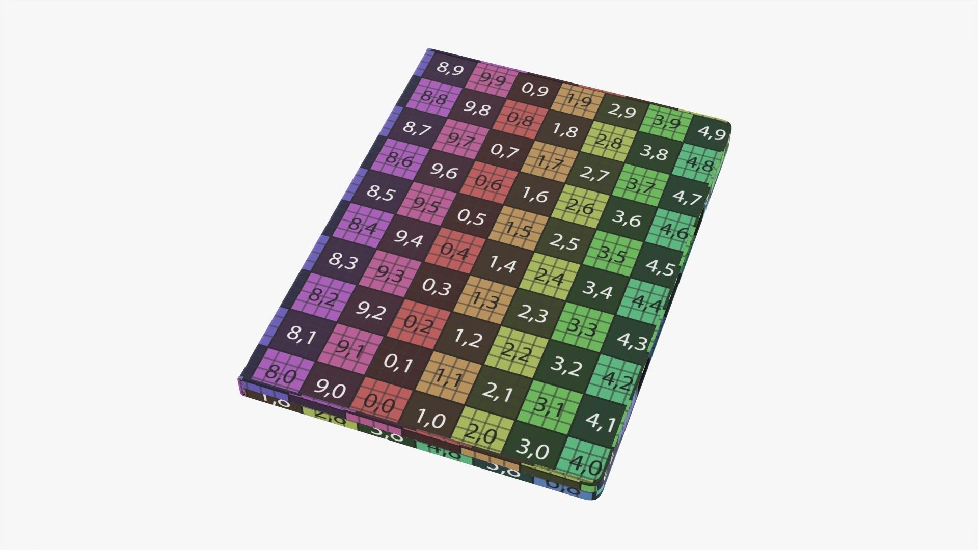 Closed DVD case mockup 3D model_12