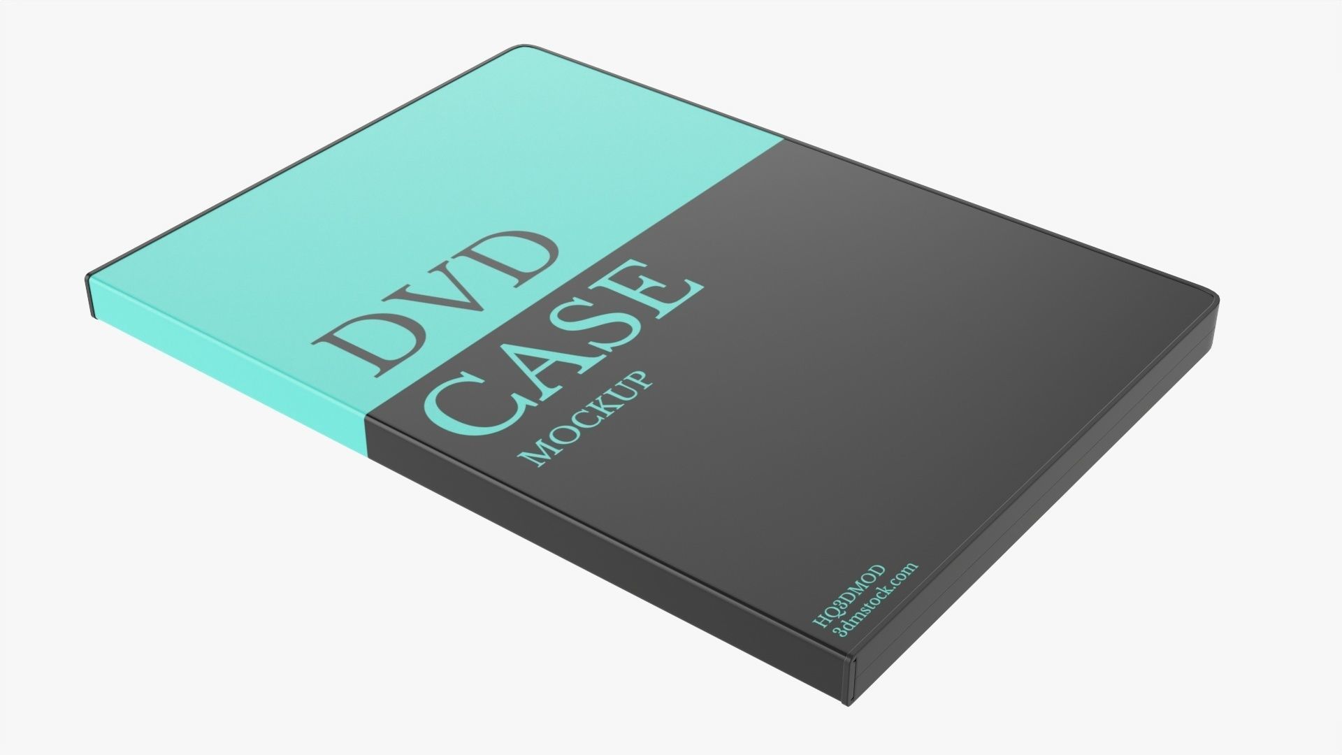Closed DVD case mockup 3D model_3
