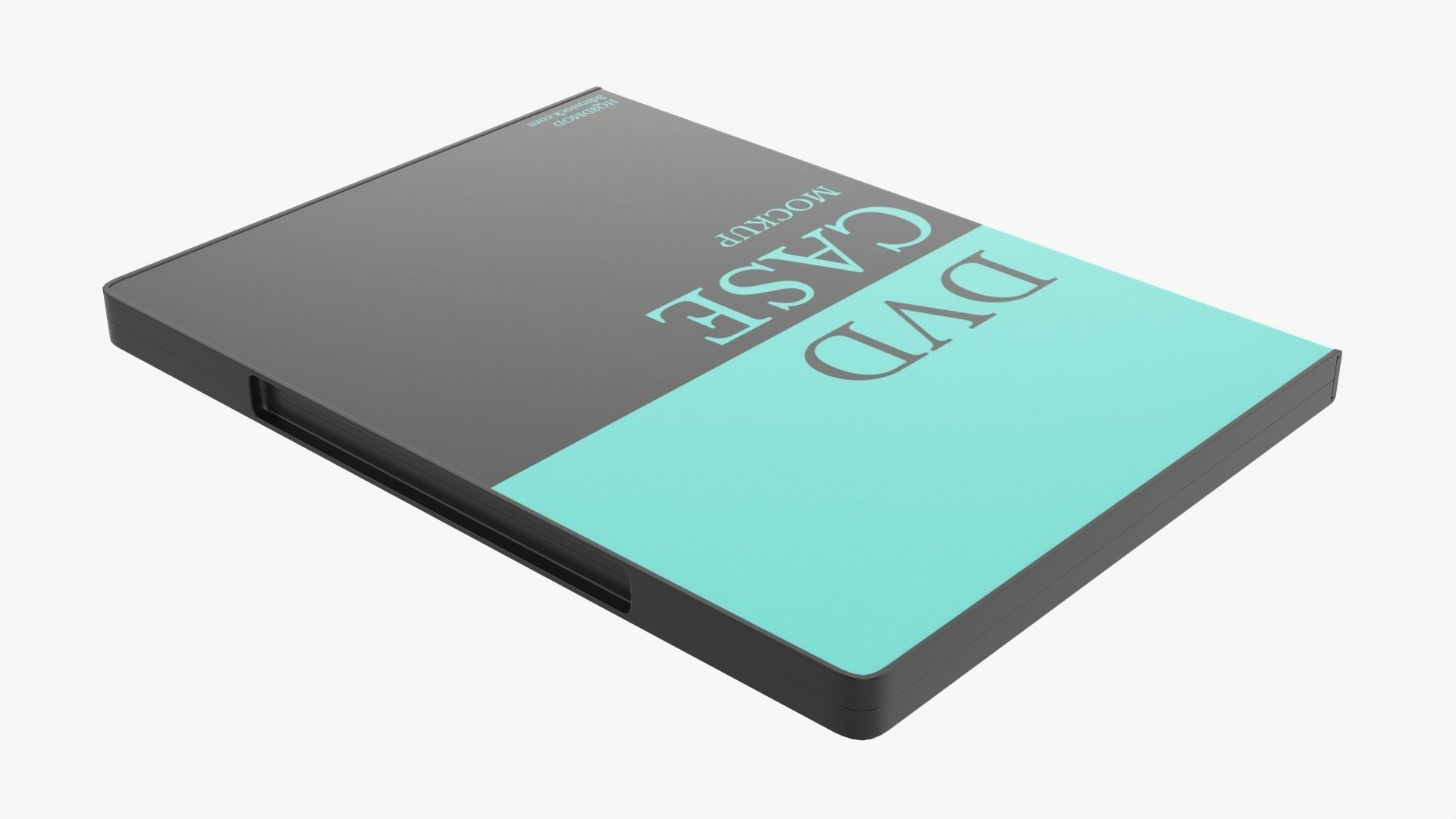 Closed DVD case mockup 3D model_1