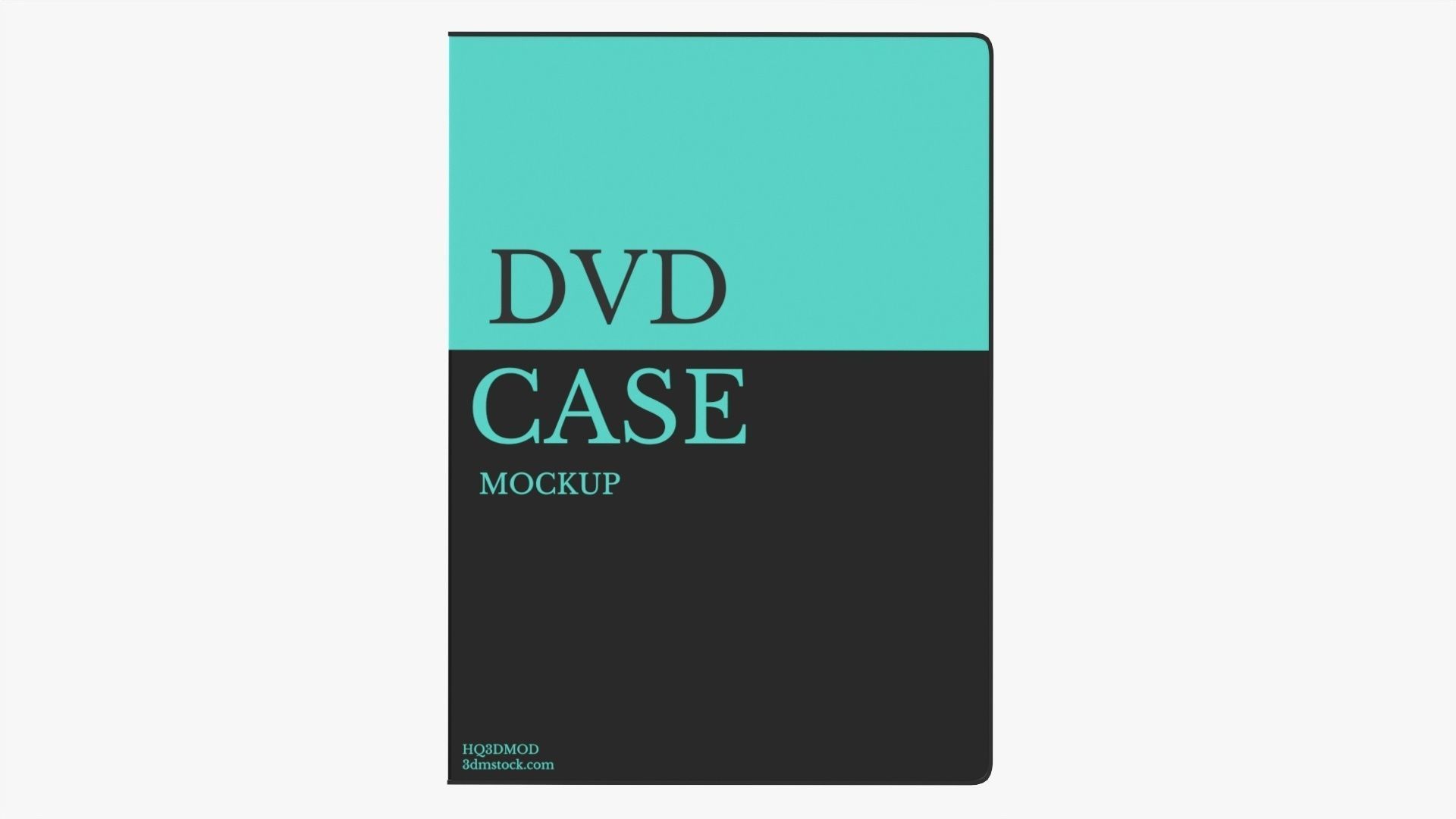 Closed DVD case mockup 3D model_5