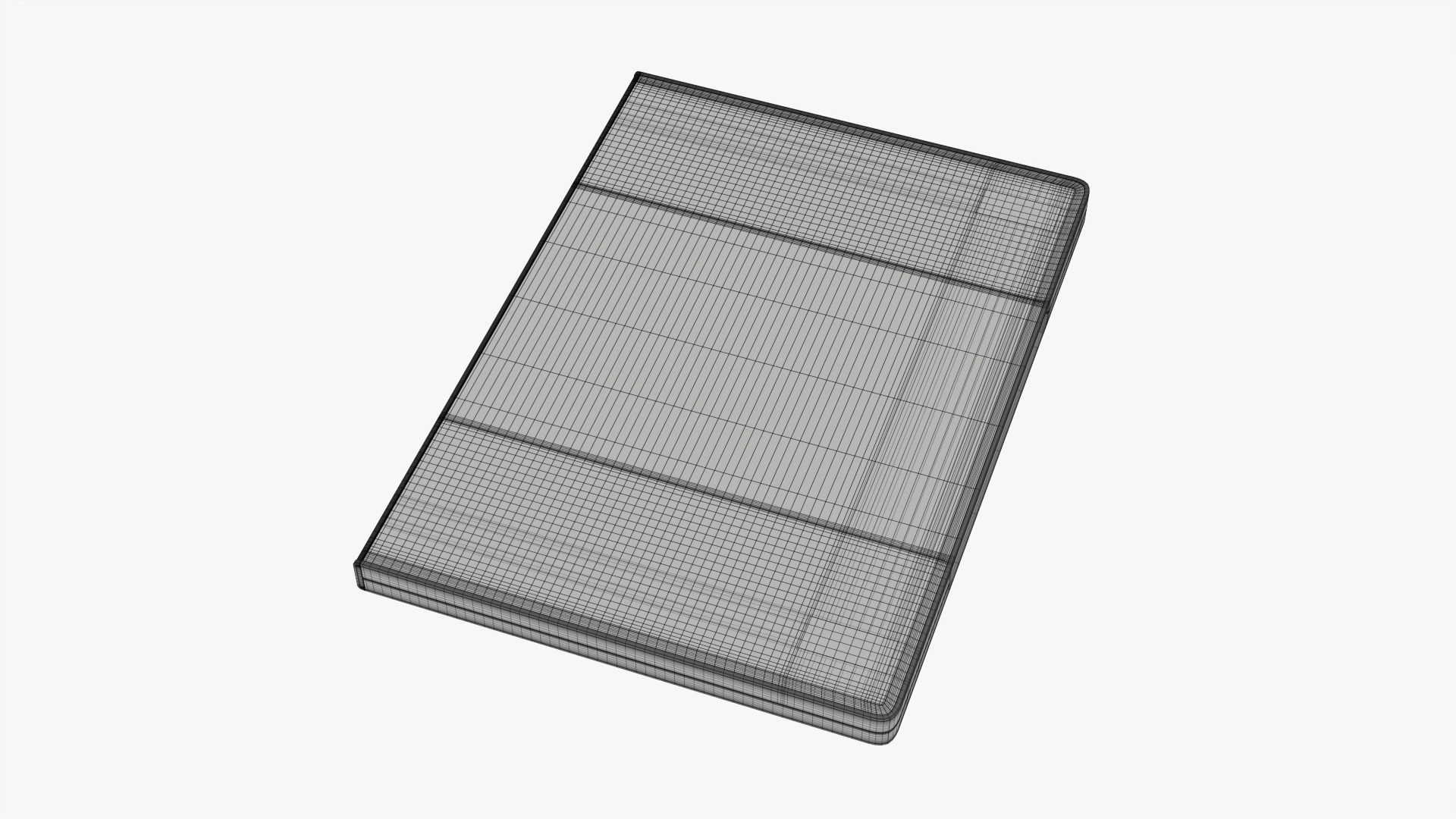 Closed DVD case mockup 3D model_6