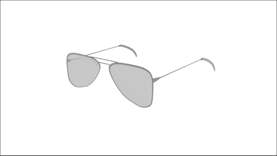 Sunglasses pair of Free low-poly 3D model_0