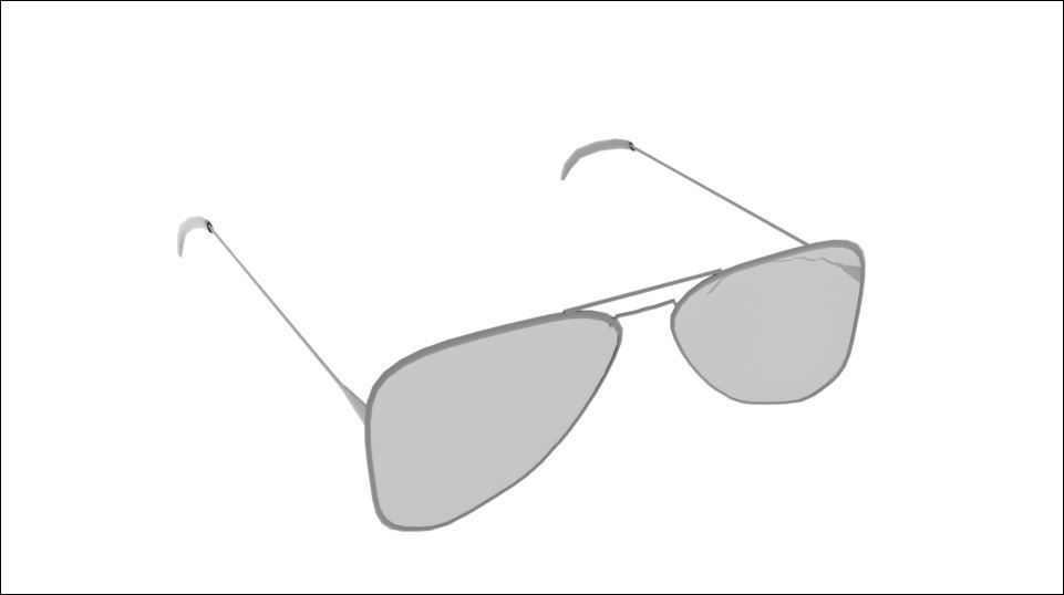 Sunglasses pair of Free low-poly 3D model_2