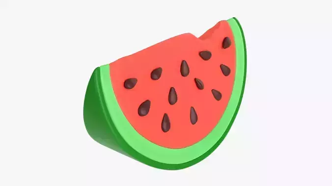 Watermelon slice stylized 