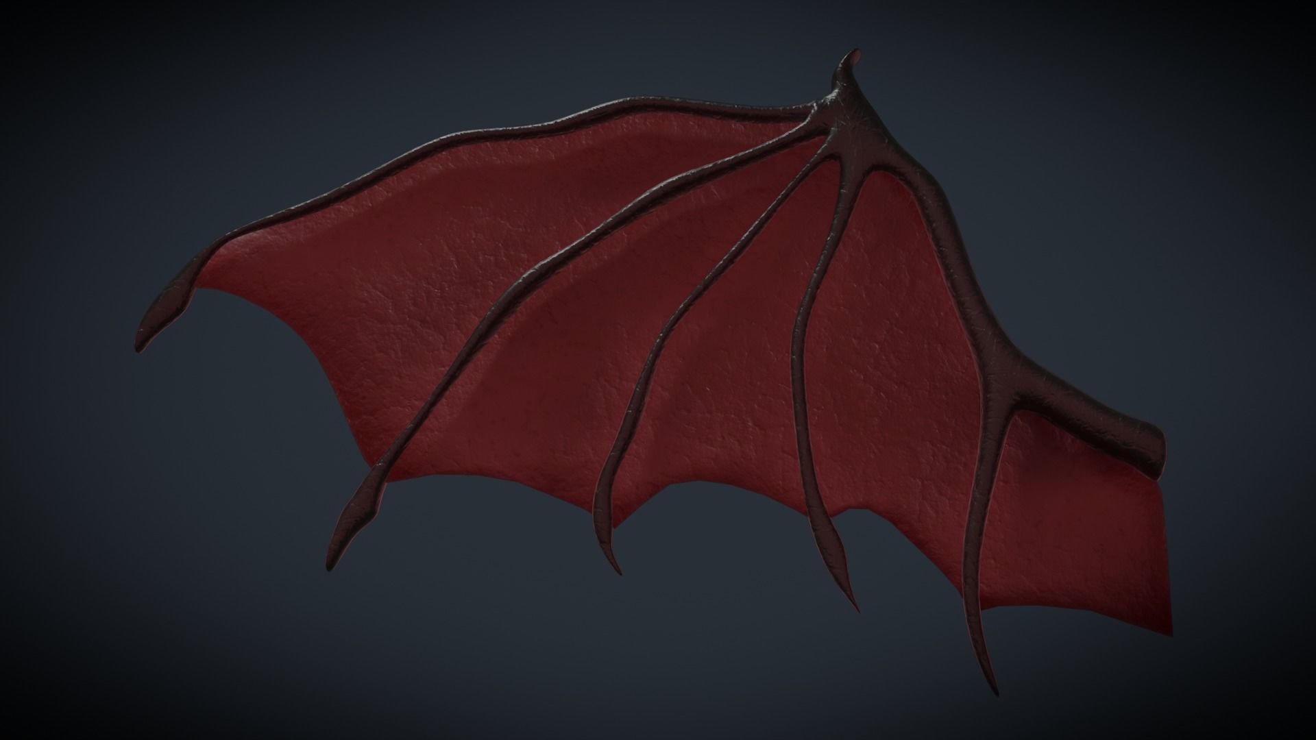 Devil Wing Low-poly 3D model_8