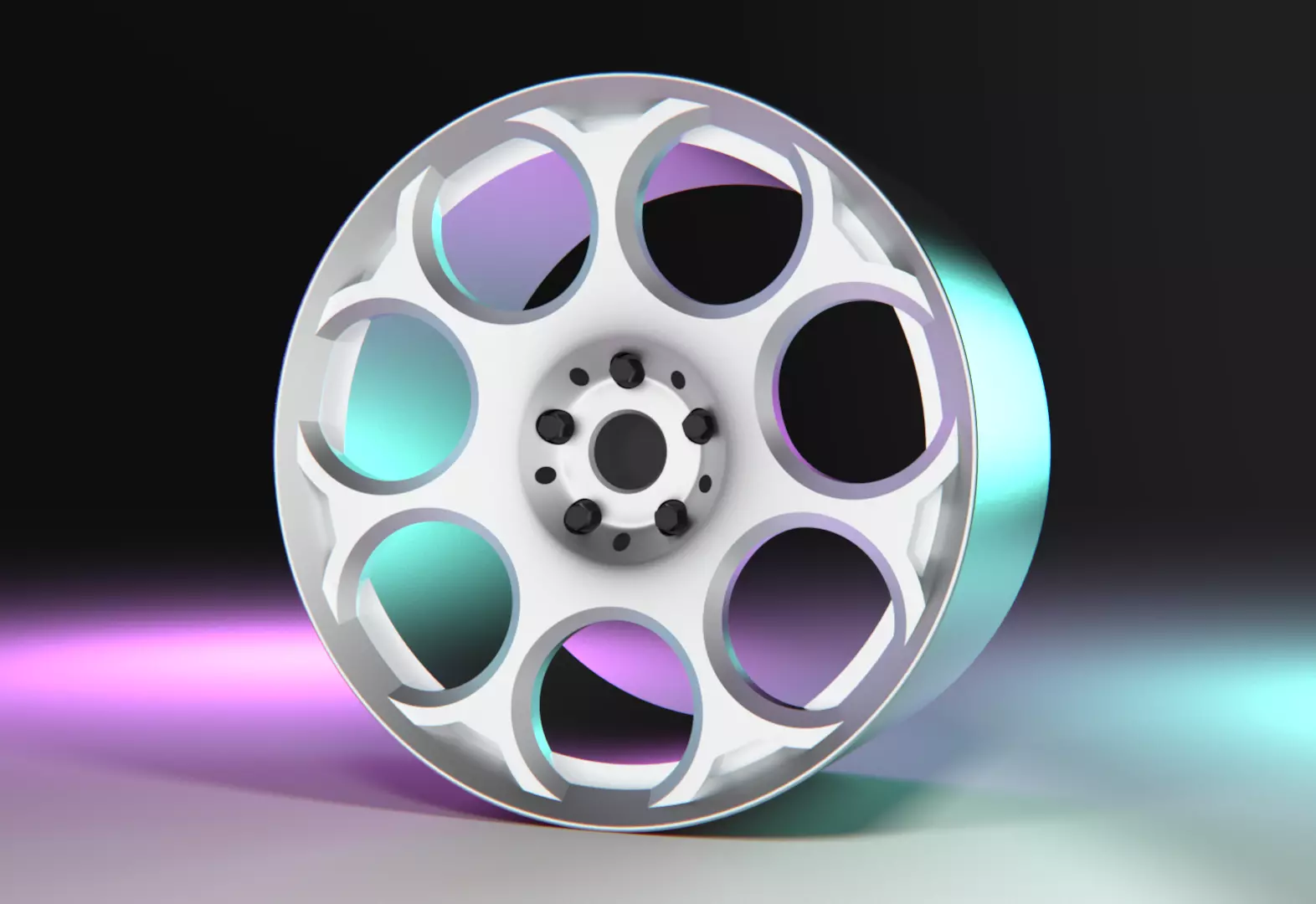 Alfa Romeo GT Blakcline rim 3D print model_0