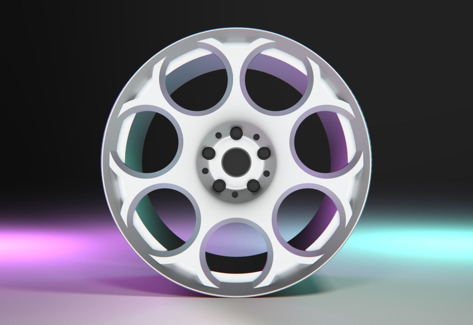 Alfa Romeo GT Blakcline rim 3D print model_1