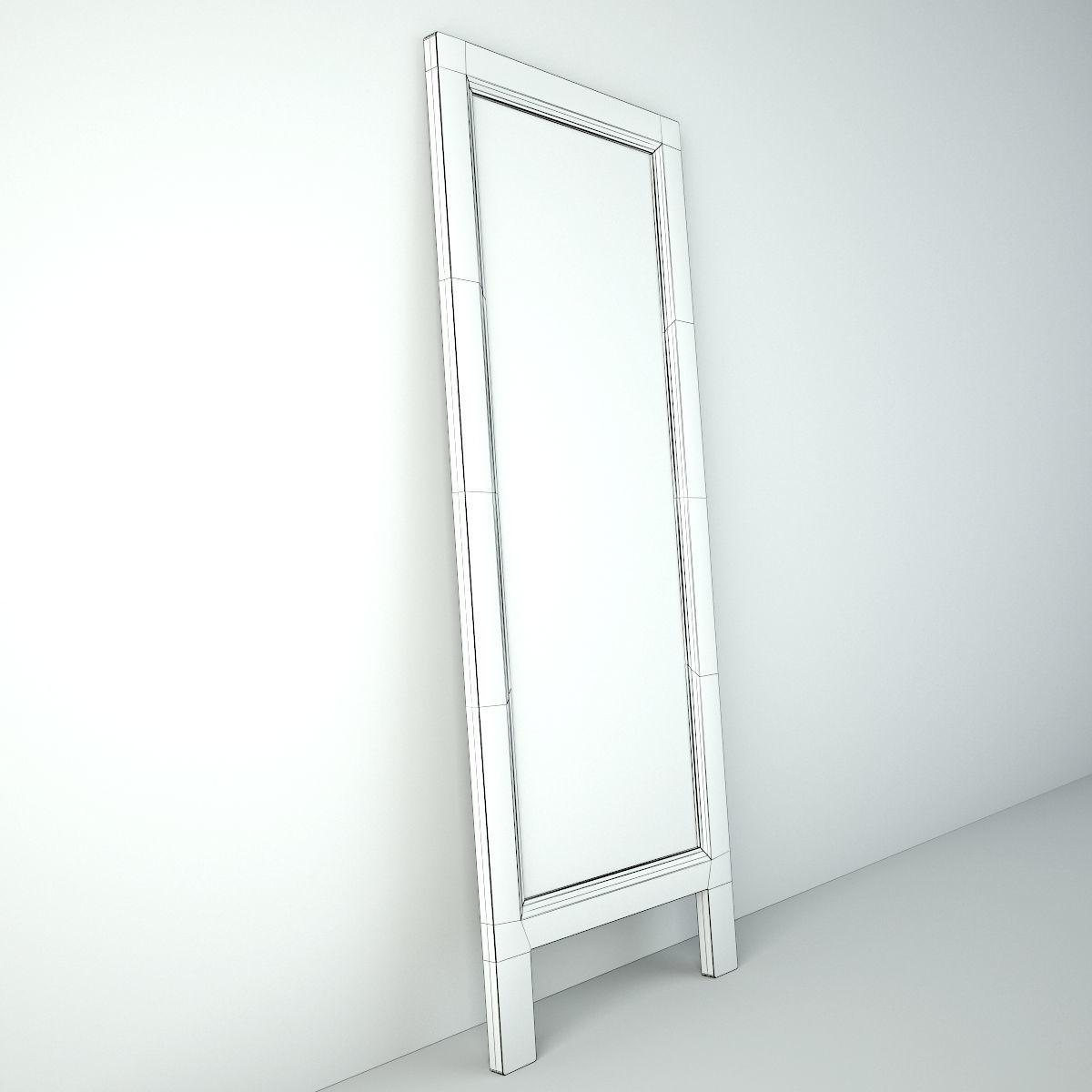 Blackboard Sign 3D model_4