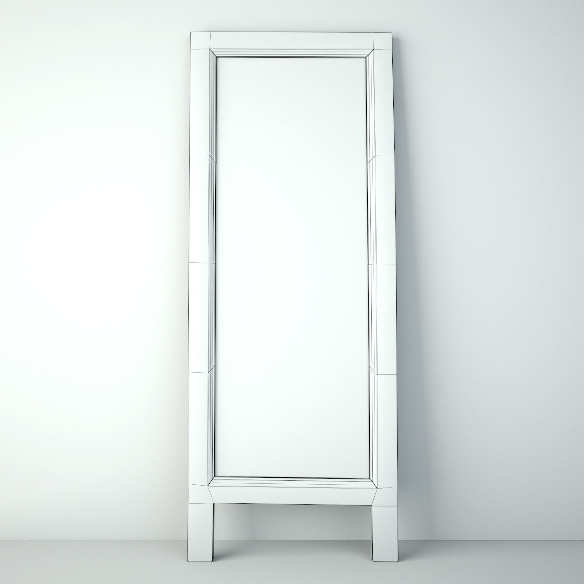 Blackboard Sign 3D model_2