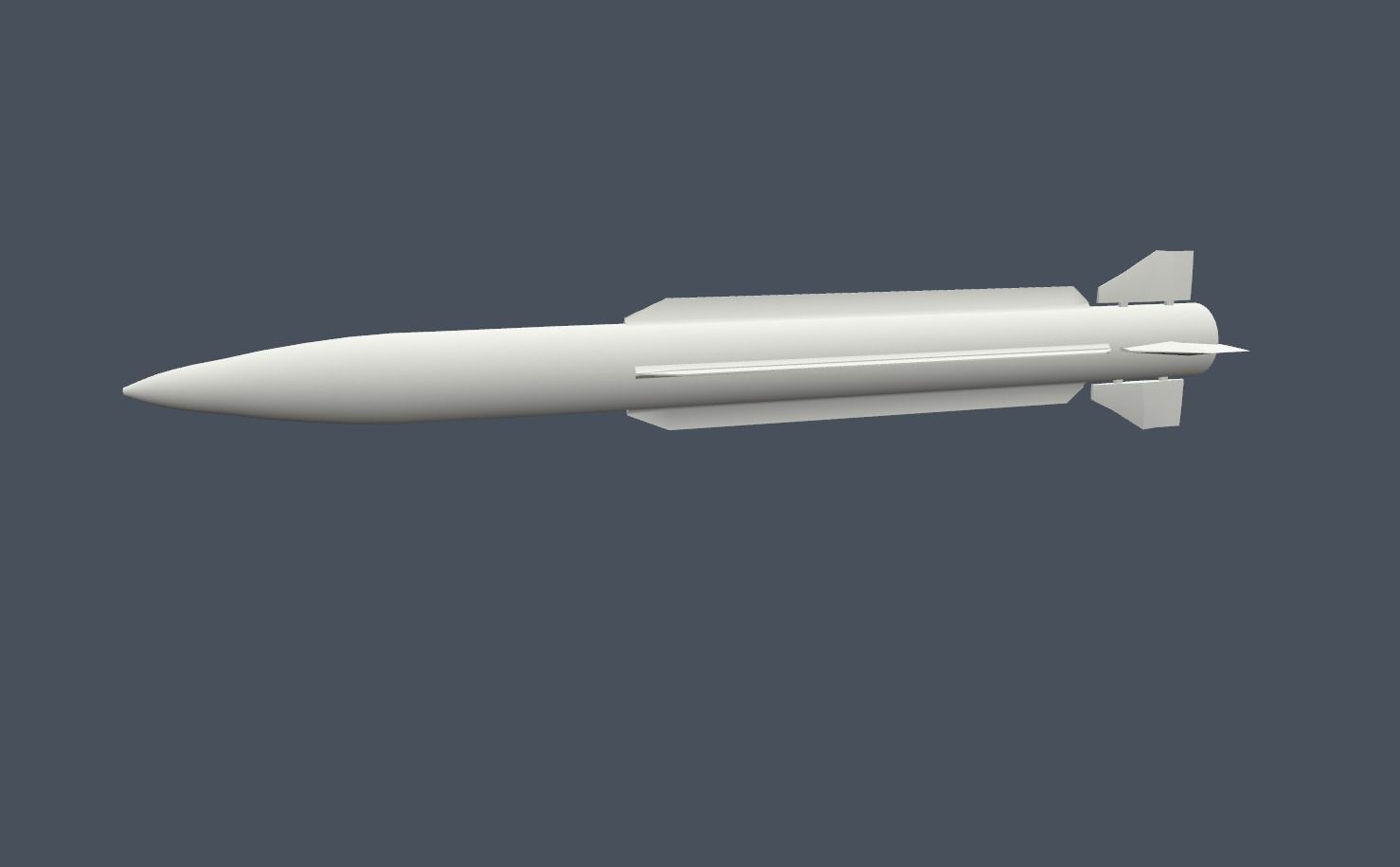 Peregrine Missile Low-poly 3D model_17