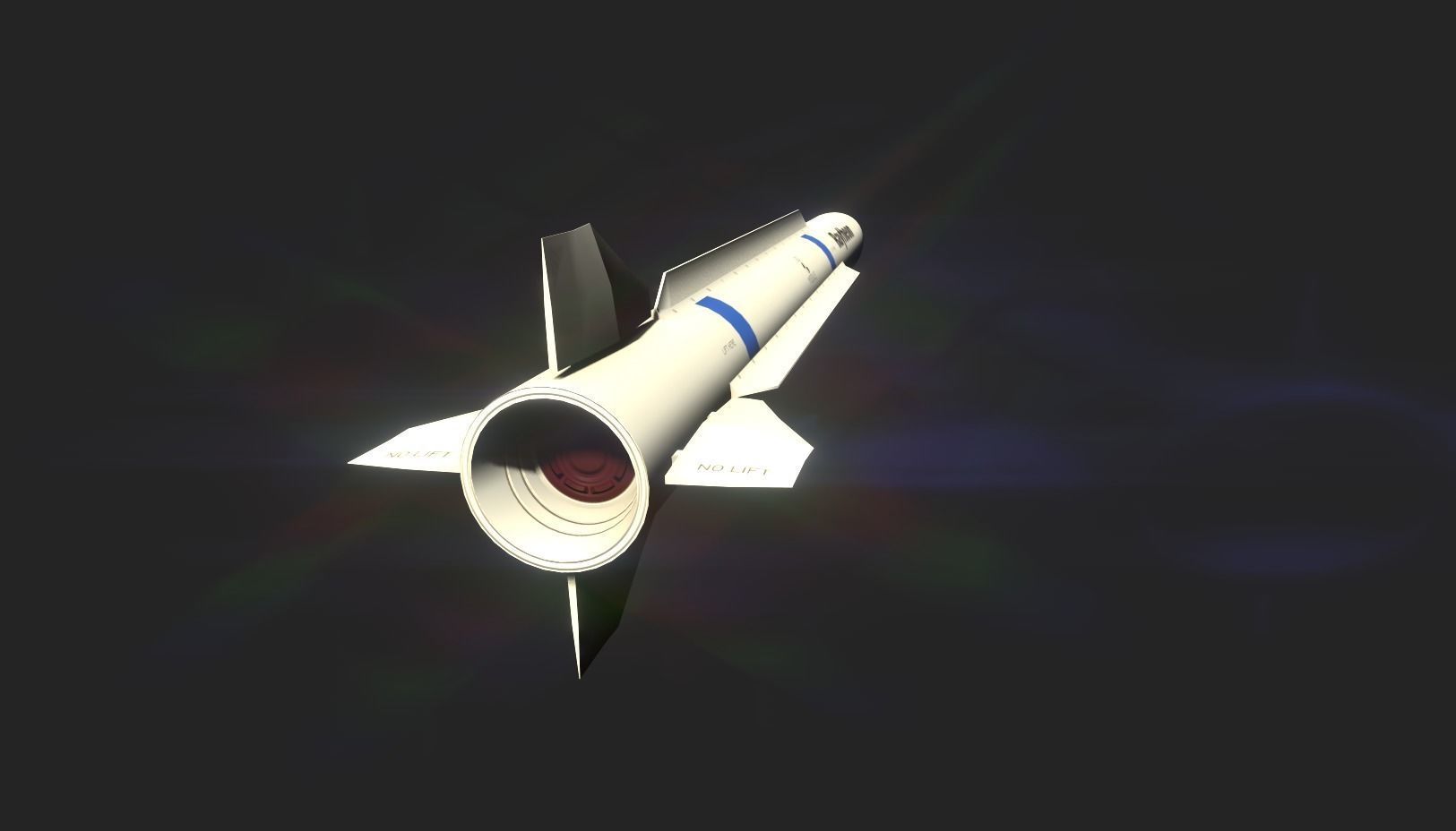 Peregrine Missile Low-poly 3D model_12