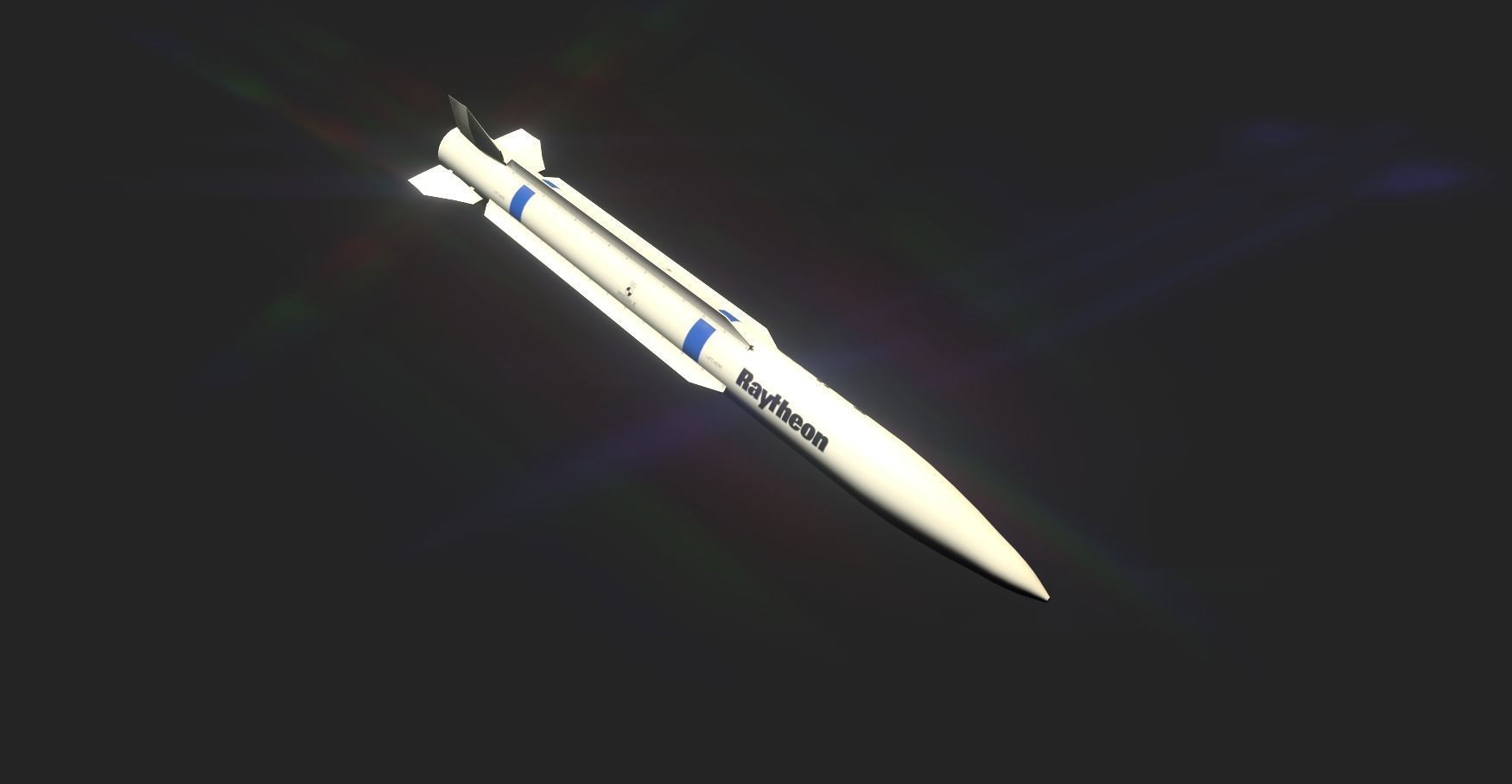 Peregrine Missile Low-poly 3D model_4
