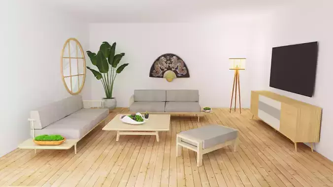 Zen Living Room Style