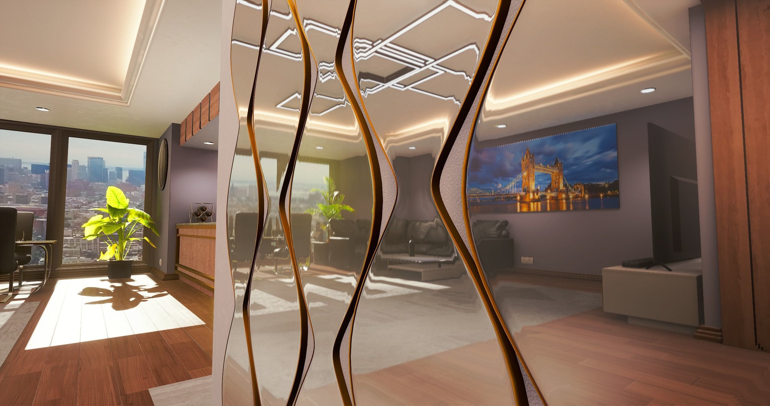 Realistic PBR apartment UE4 3D model_8