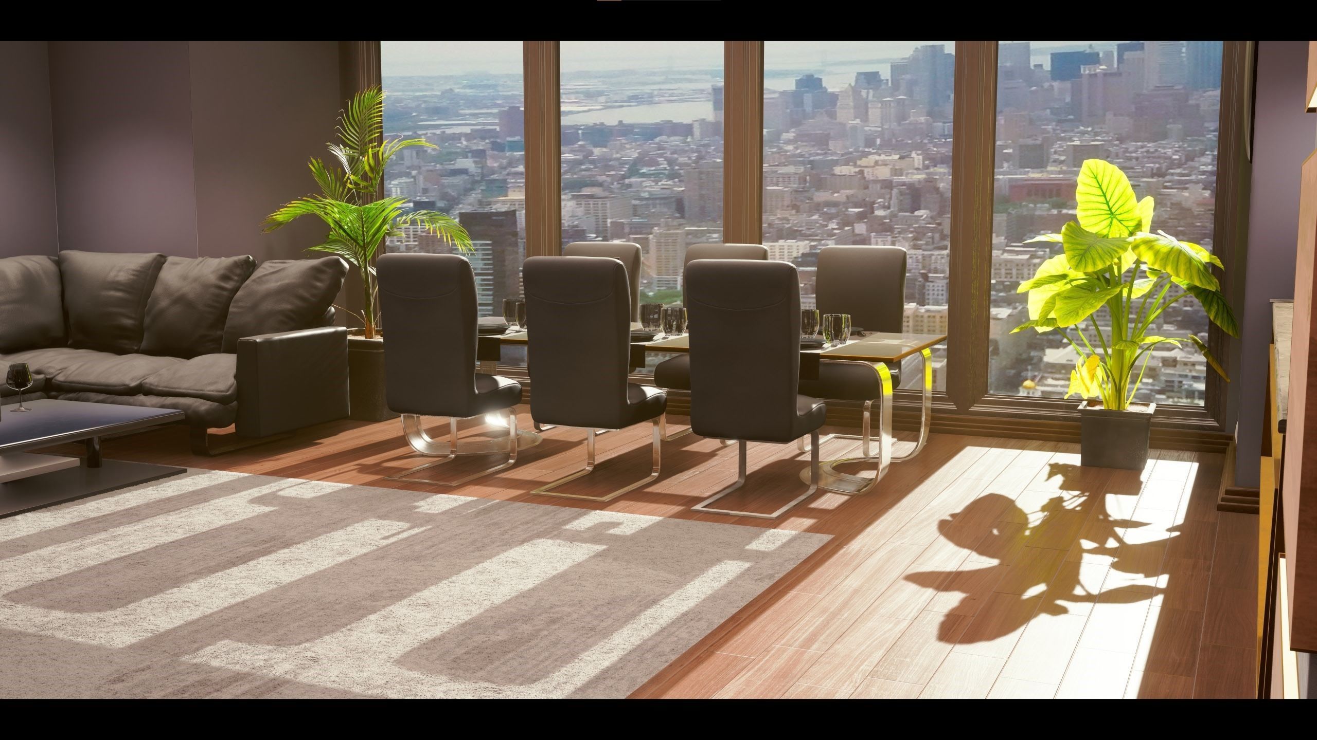 Realistic PBR apartment UE4 3D model_21
