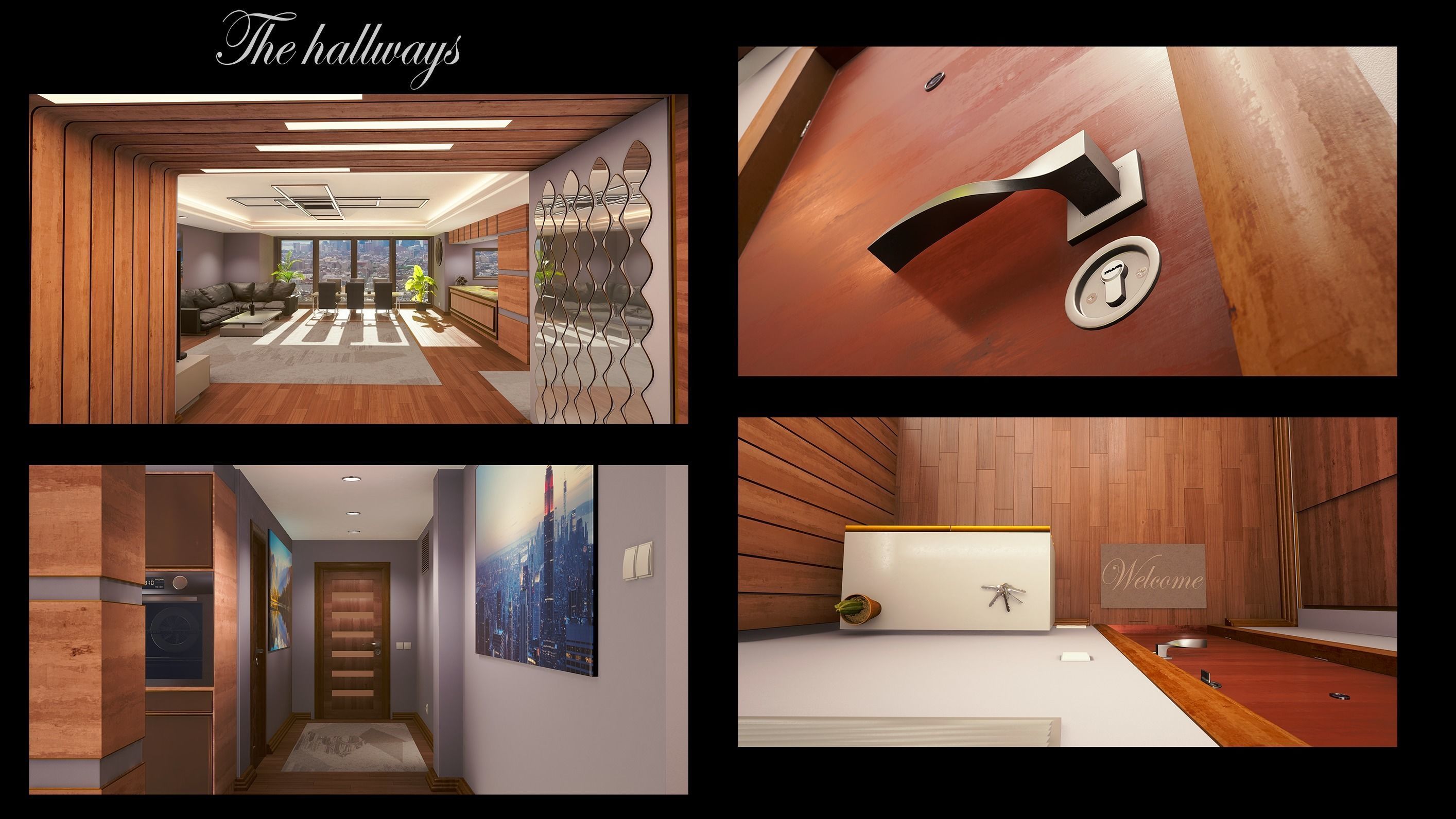 Realistic PBR apartment UE4 3D model_2