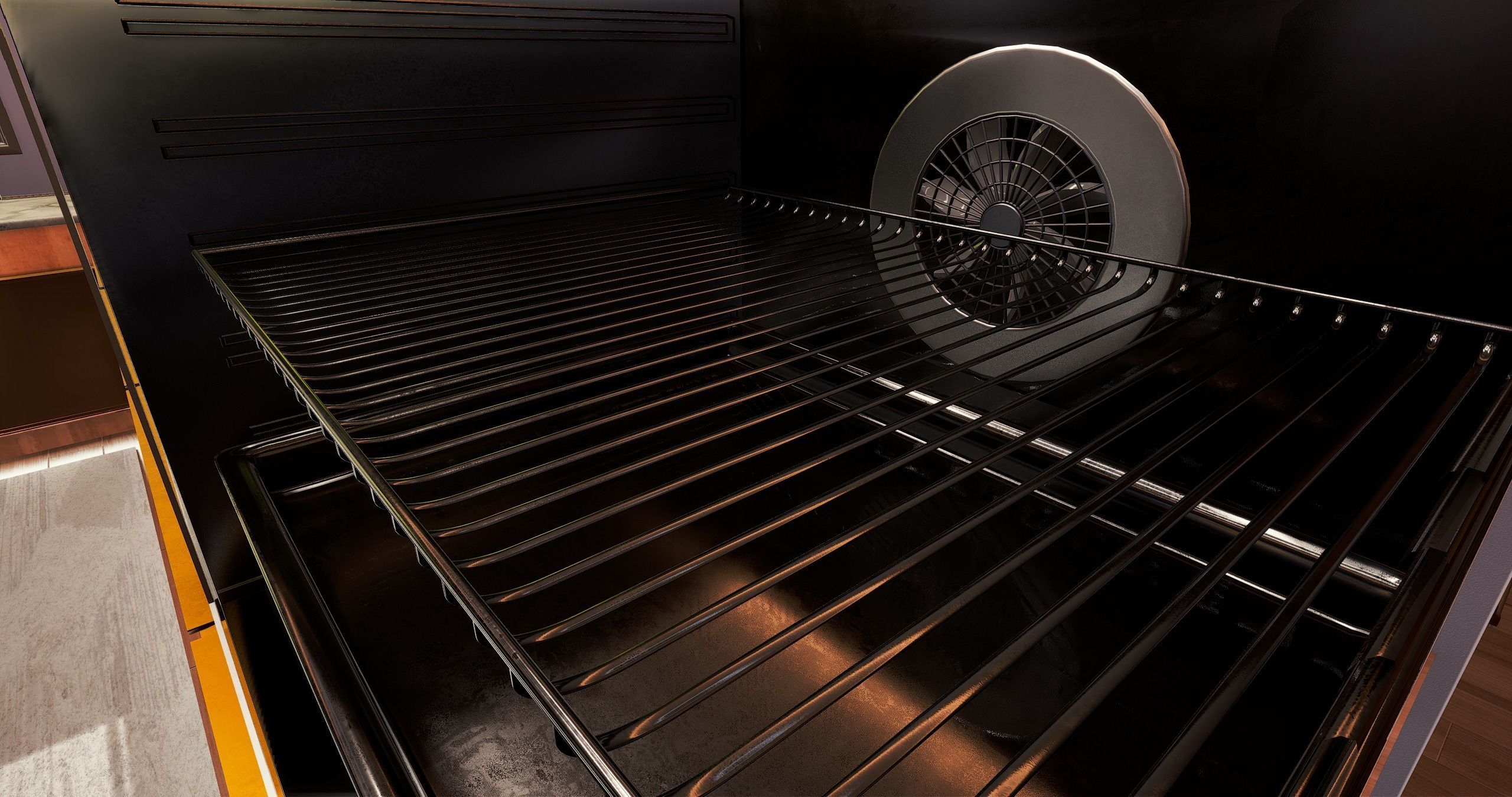 Realistic PBR apartment UE4 3D model_9
